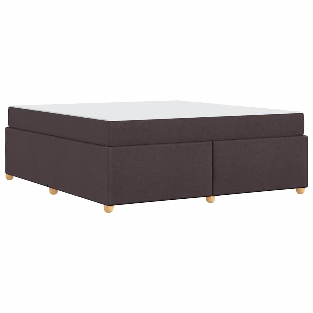 Struttura del letto Marrone scuro 180 x 200 cm Tessuto