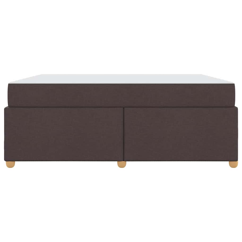 Struttura del letto Marrone scuro 180 x 200 cm Tessuto