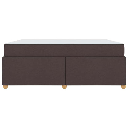 Struttura del letto Marrone scuro 180 x 200 cm Tessuto