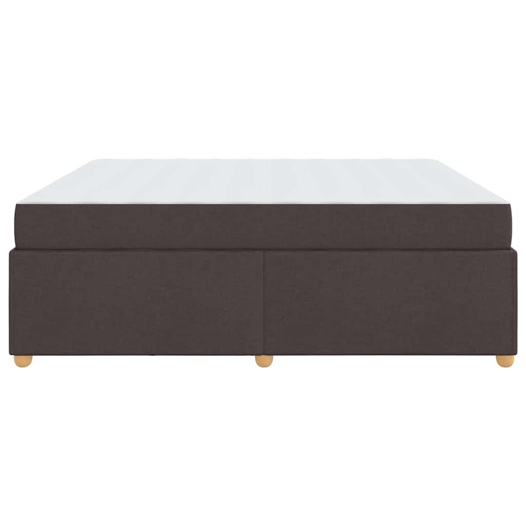 Struttura del letto Marrone scuro 180 x 200 cm Tessuto