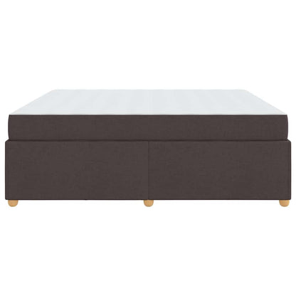 Struttura del letto Marrone scuro 180 x 200 cm Tessuto
