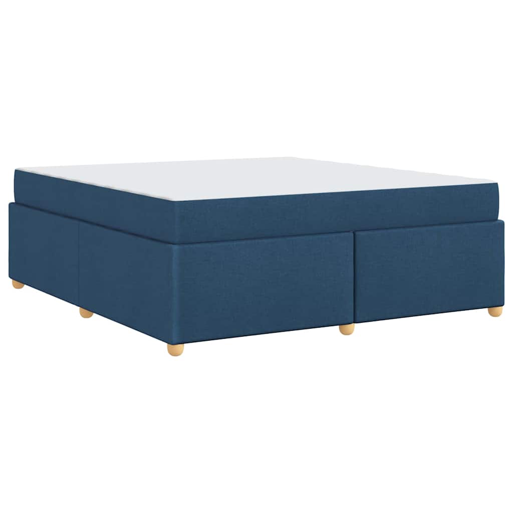 Struttura del letto con materasso Blu 180 x 200 cm Tessuto - homemem39
