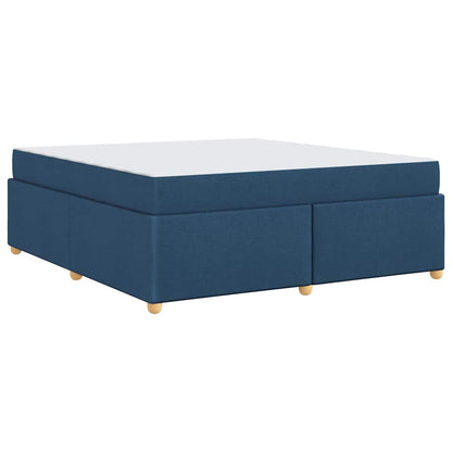Struttura del letto con materasso Blu 180 x 200 cm Tessuto - homemem39