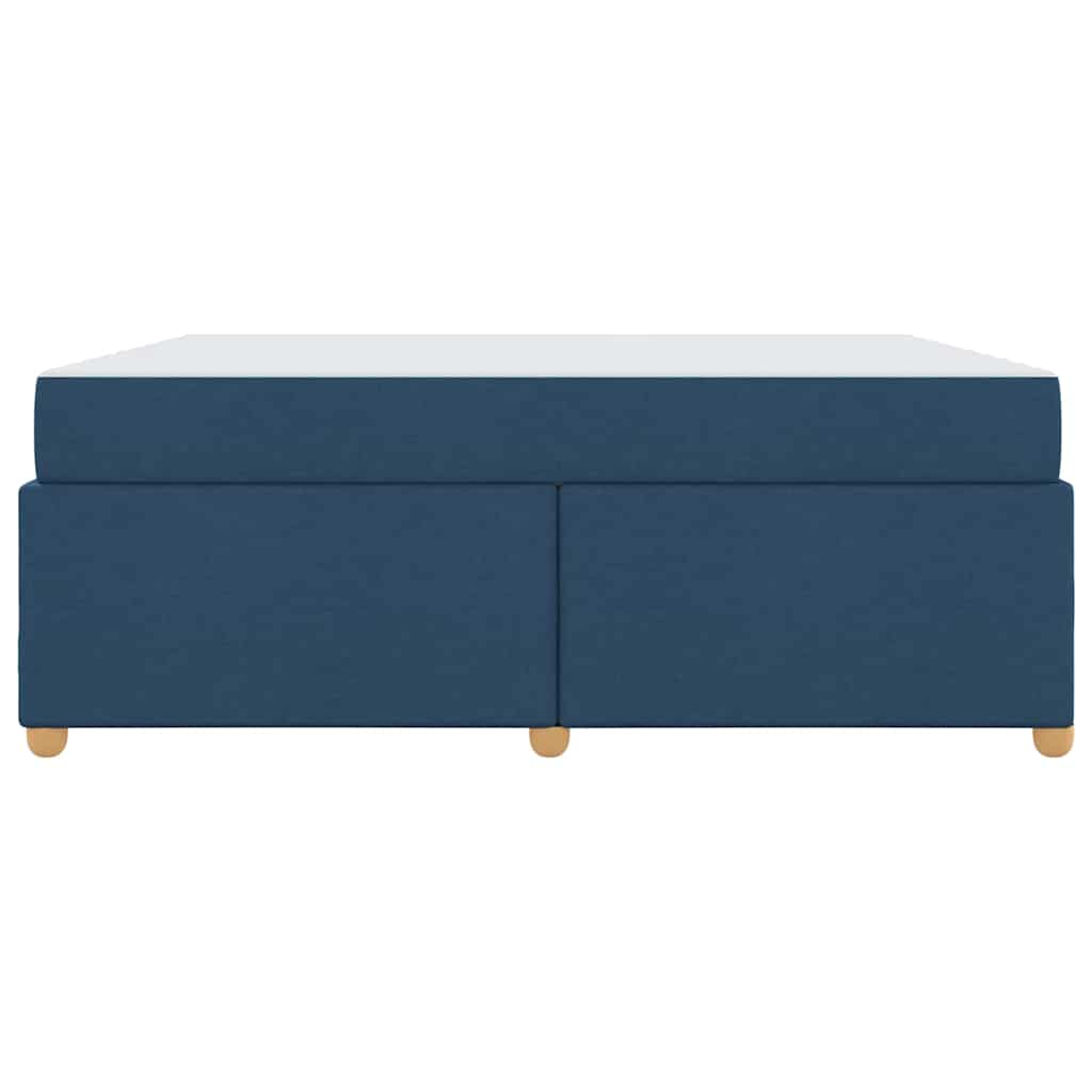 Struttura del letto con materasso Blu 180 x 200 cm Tessuto