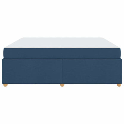 Struttura del letto con materasso Blu 180 x 200 cm Tessuto - homemem39