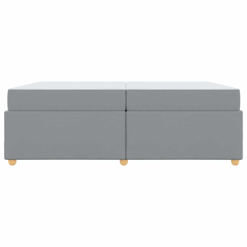 Struttura del letto Grigio chiaro 200 x 200 cm Tessuto - homemem39