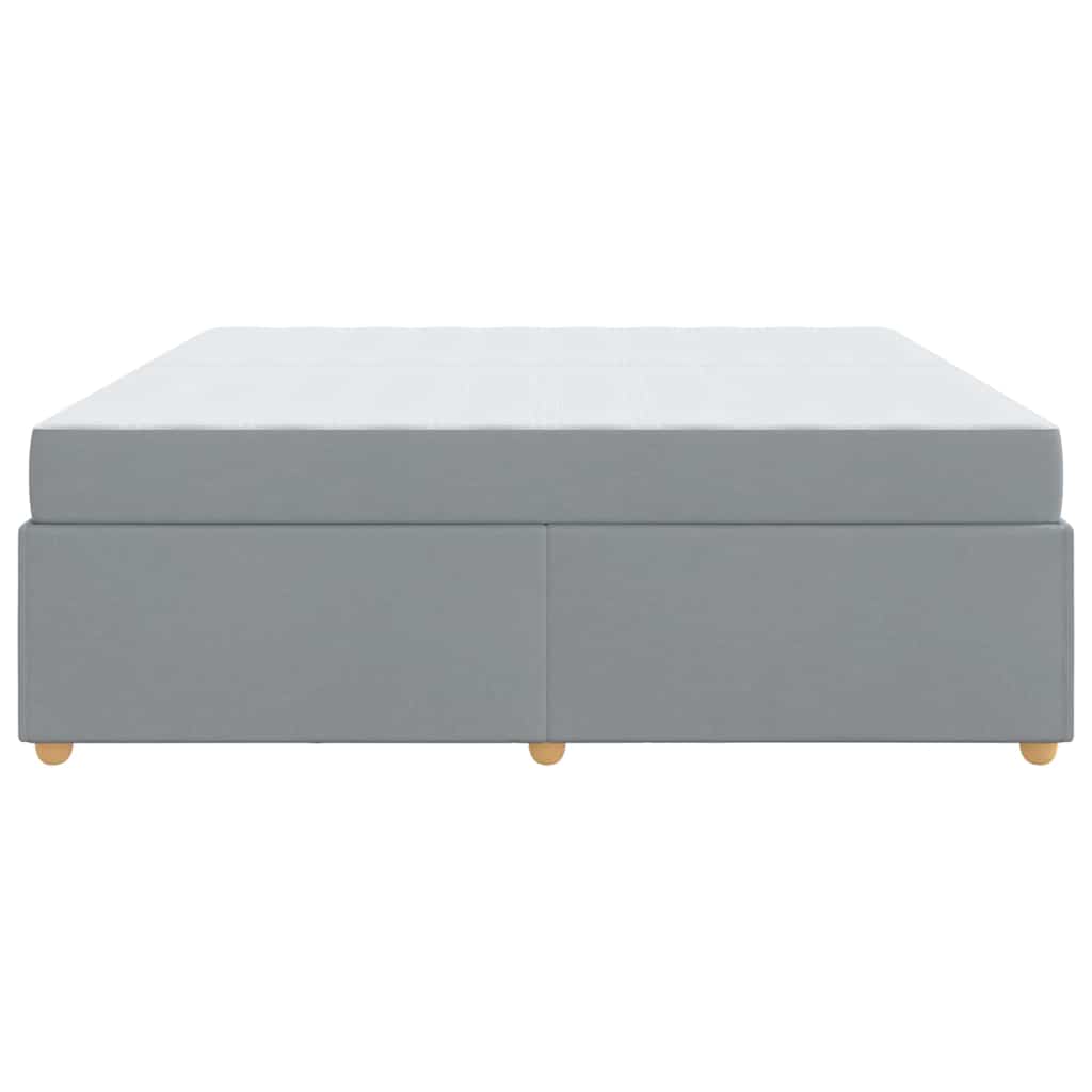 Struttura del letto Grigio chiaro 200 x 200 cm Tessuto