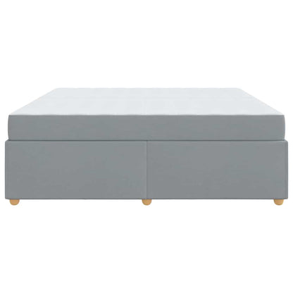 Struttura del letto Grigio chiaro 200 x 200 cm Tessuto - homemem39