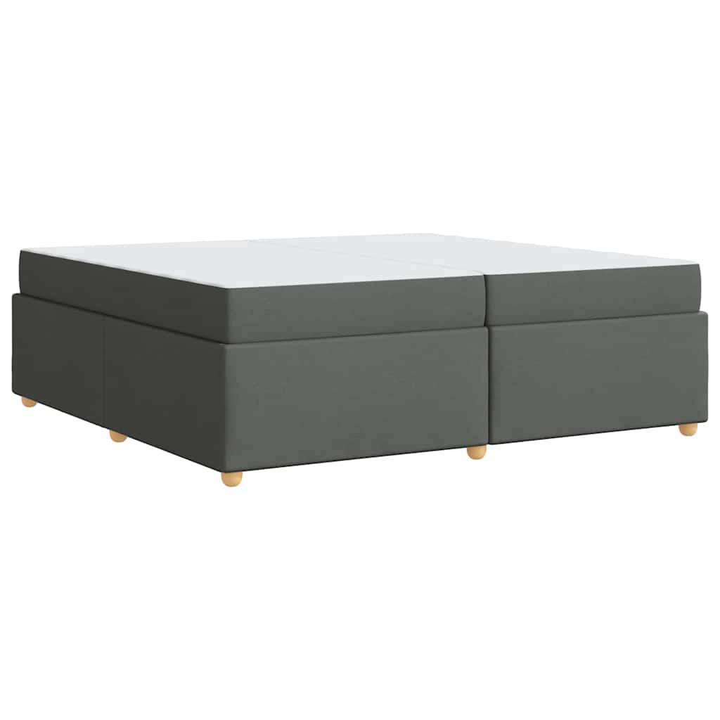 Struttura del letto Grigio scuro 200 x 200 cm Tessuto