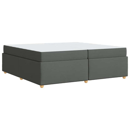 Struttura del letto Grigio scuro 200 x 200 cm Tessuto