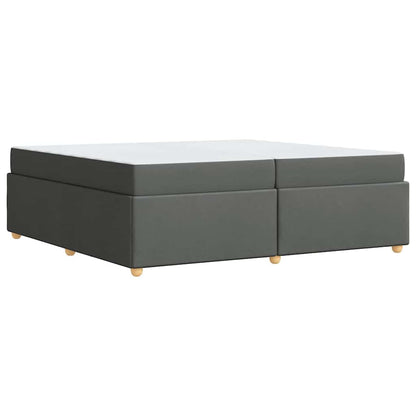 Struttura del letto Grigio scuro 200 x 200 cm Tessuto