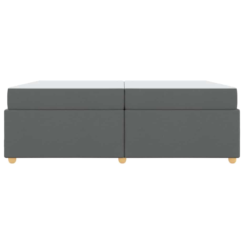 Struttura del letto Grigio scuro 200 x 200 cm Tessuto - homemem39