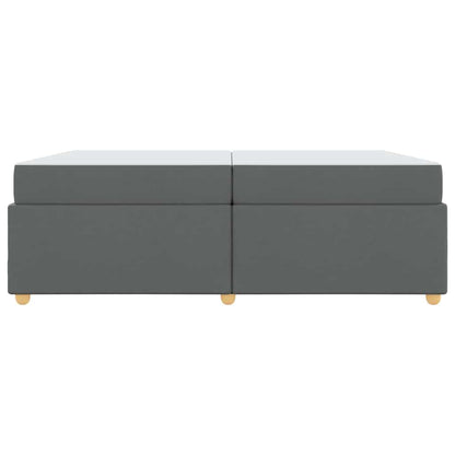 Struttura del letto Grigio scuro 200 x 200 cm Tessuto - homemem39