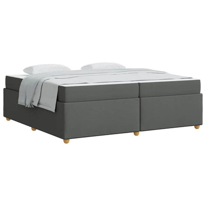 Struttura del letto Grigio scuro 200 x 200 cm Tessuto