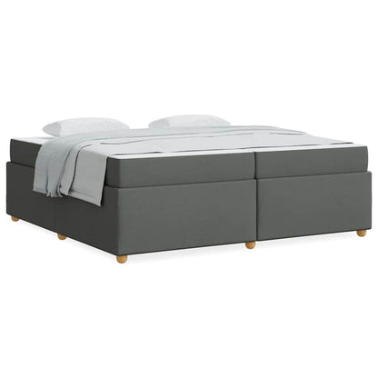 Struttura del letto Grigio scuro 200 x 200 cm Tessuto