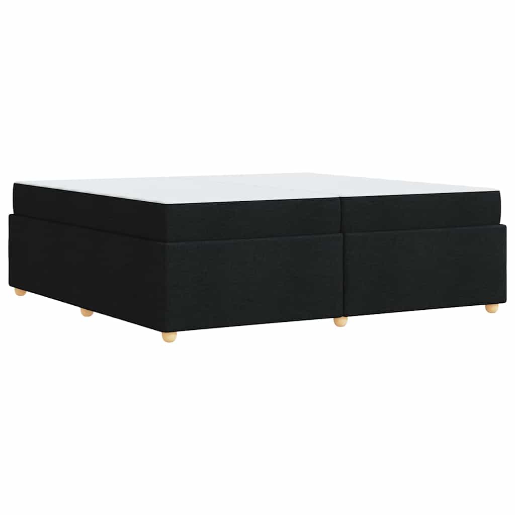 Struttura del letto con materasso Nero 200 x 200 cm Tessuto - homemem39