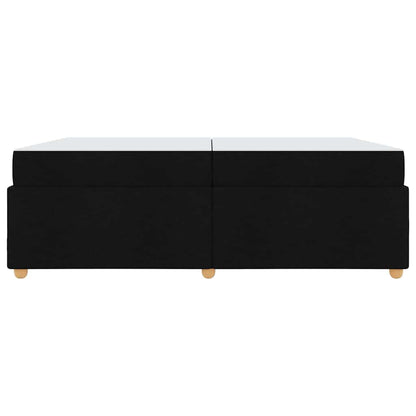 Struttura del letto con materasso Nero 200 x 200 cm Tessuto