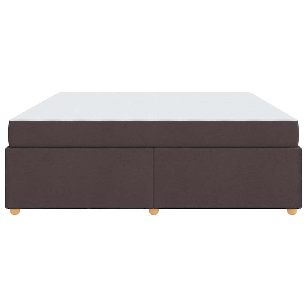 Struttura del letto Marrone Scuro 200 x 200 cm Tessuto