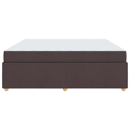 Struttura del letto Marrone scuro 200 x 200 cm Tessuto - homemem39