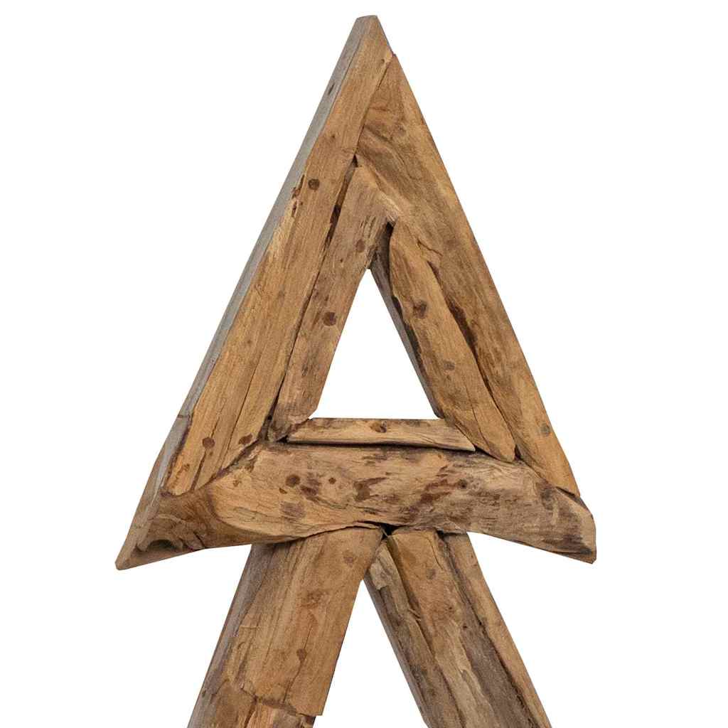 Albero di Natale Marrone 90 cm Legno massello di teak