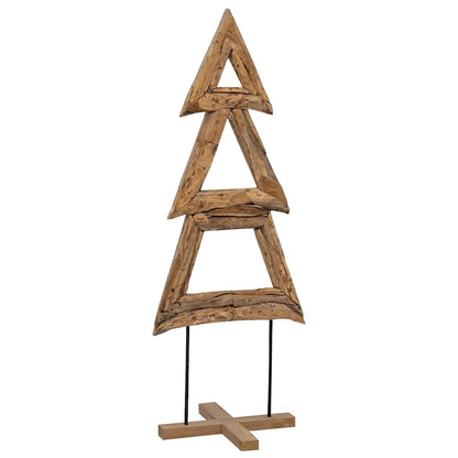 Albero di Natale Marrone 90 cm Legno massello di teak