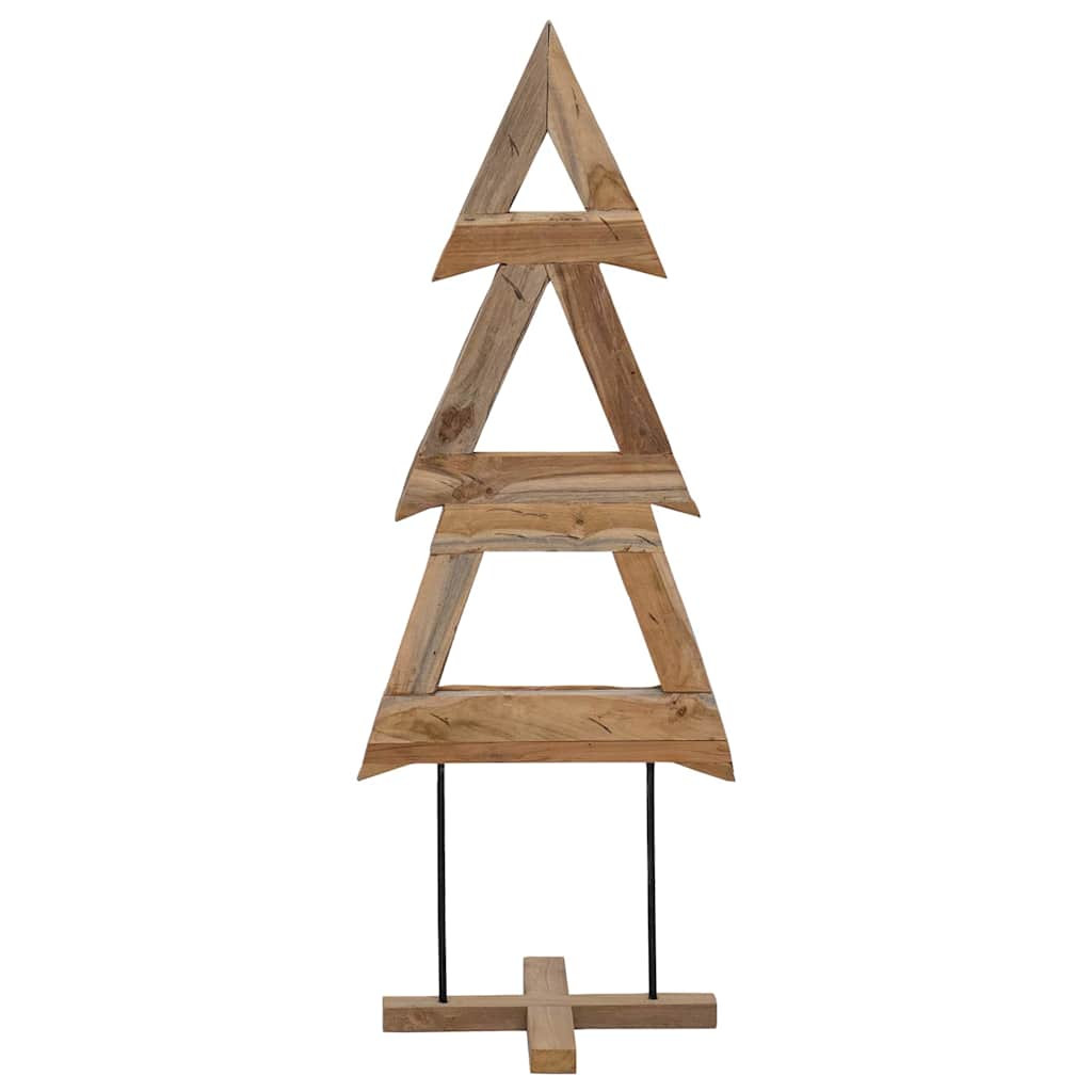 Albero di Natale Marrone 90 cm Legno massello di teak