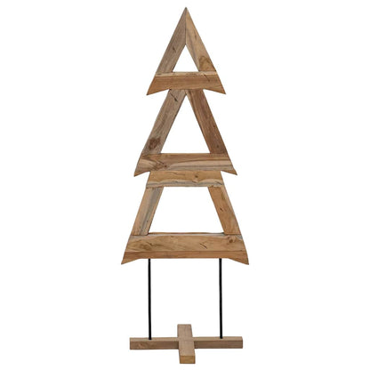 Albero di Natale Marrone 90 cm Legno massello di teak