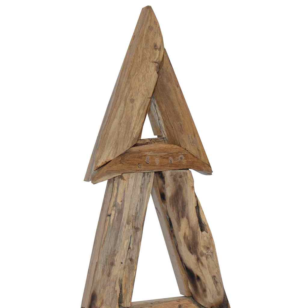 Albero di Natale Marrone 120 cm Legno massello di teak