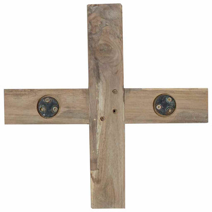 Albero di Natale Marrone 120 cm Legno massello di teak