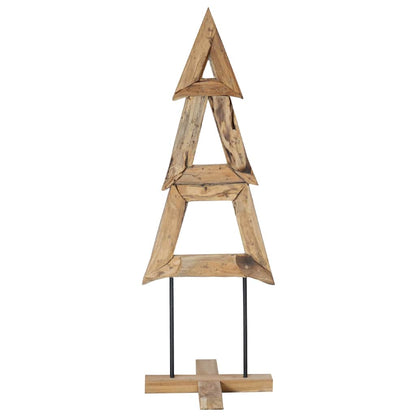 Albero di Natale Marrone 120 cm Legno massello di teak