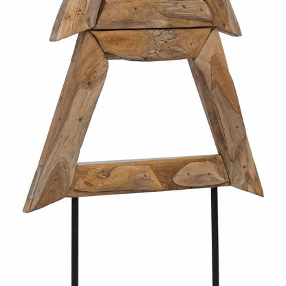 Albero di Natale Marrone 150 cm Legno massello di teak