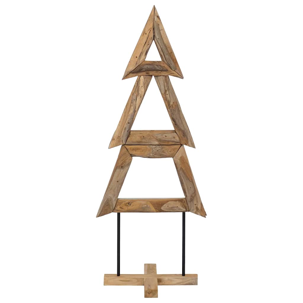 Albero di Natale Marrone 150 cm Legno massello di teak