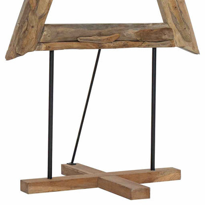 Albero di Natale Marrone 181 cm Legno massello di teak