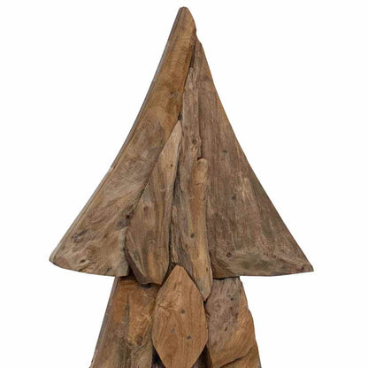 Albero di Natale Marrone 90 cm Legno massello di teak