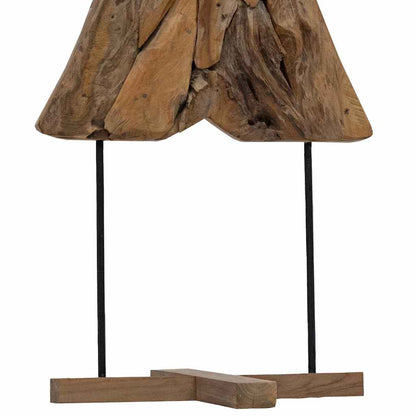 Albero di Natale Marrone 90 cm Legno massello di teak