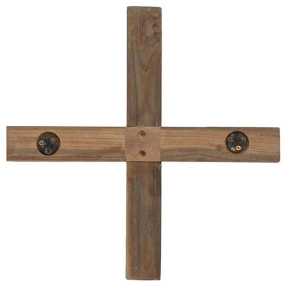 Albero di Natale Marrone 90 cm Legno massello di teak