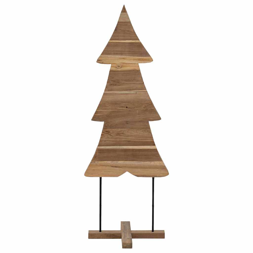 Albero di Natale Marrone 90 cm Legno massello di teak