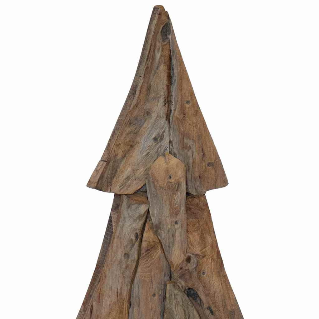 Albero di Natale Marrone 120 cm Legno massello di teak