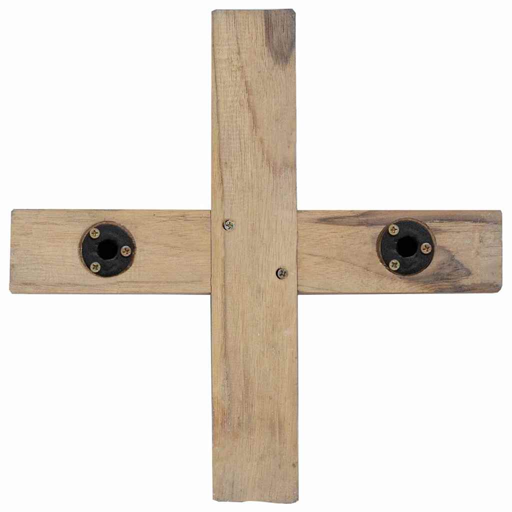 Albero di Natale Marrone 120 cm Legno massello di teak