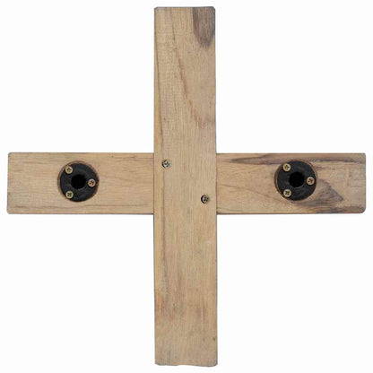 Albero di Natale Marrone 120 cm Legno massello di teak