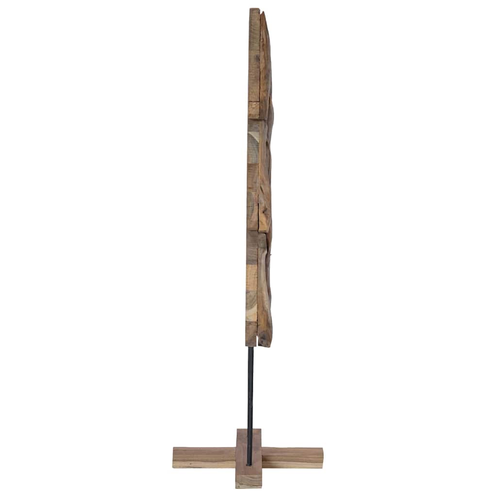 Albero di Natale Marrone 120 cm Legno massello di teak