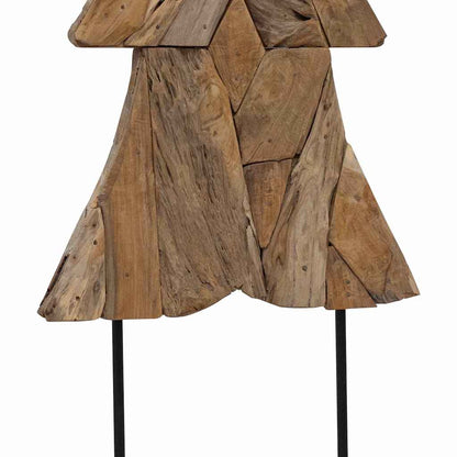 Albero di Natale Marrone 150 cm Legno massello di teak