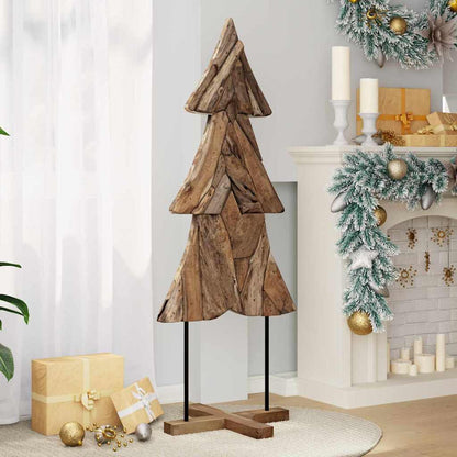 Albero di Natale Marrone 150 cm Legno massello di teak