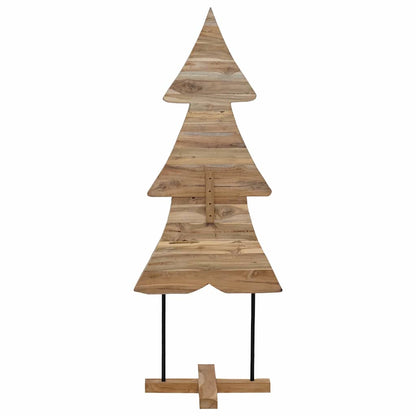 Albero di Natale Marrone 150 cm Legno massello di teak