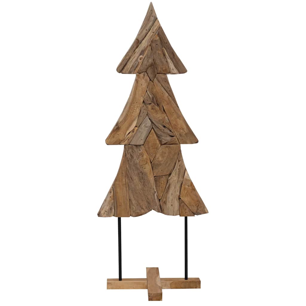Albero di Natale Marrone 150 cm Legno massello di teak