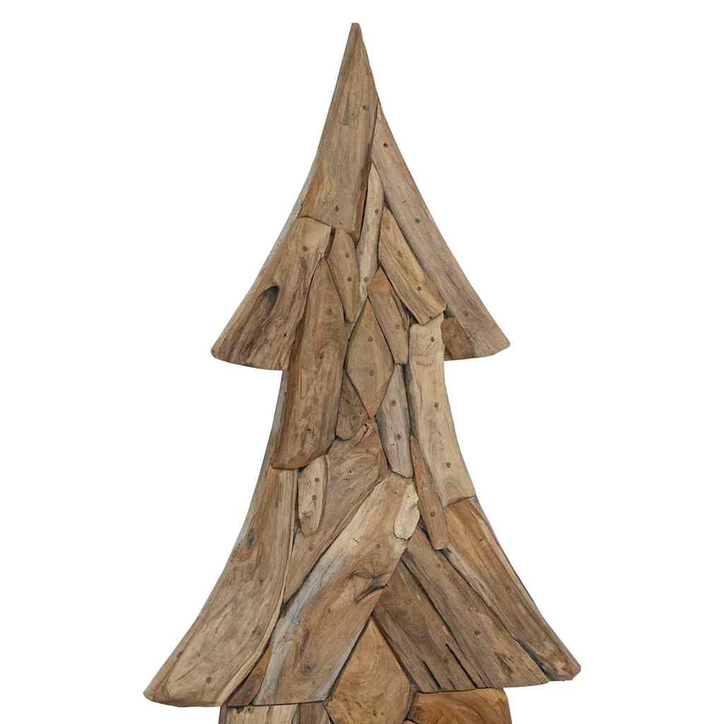 Albero di Natale Marrone 180 cm Legno massello di teak