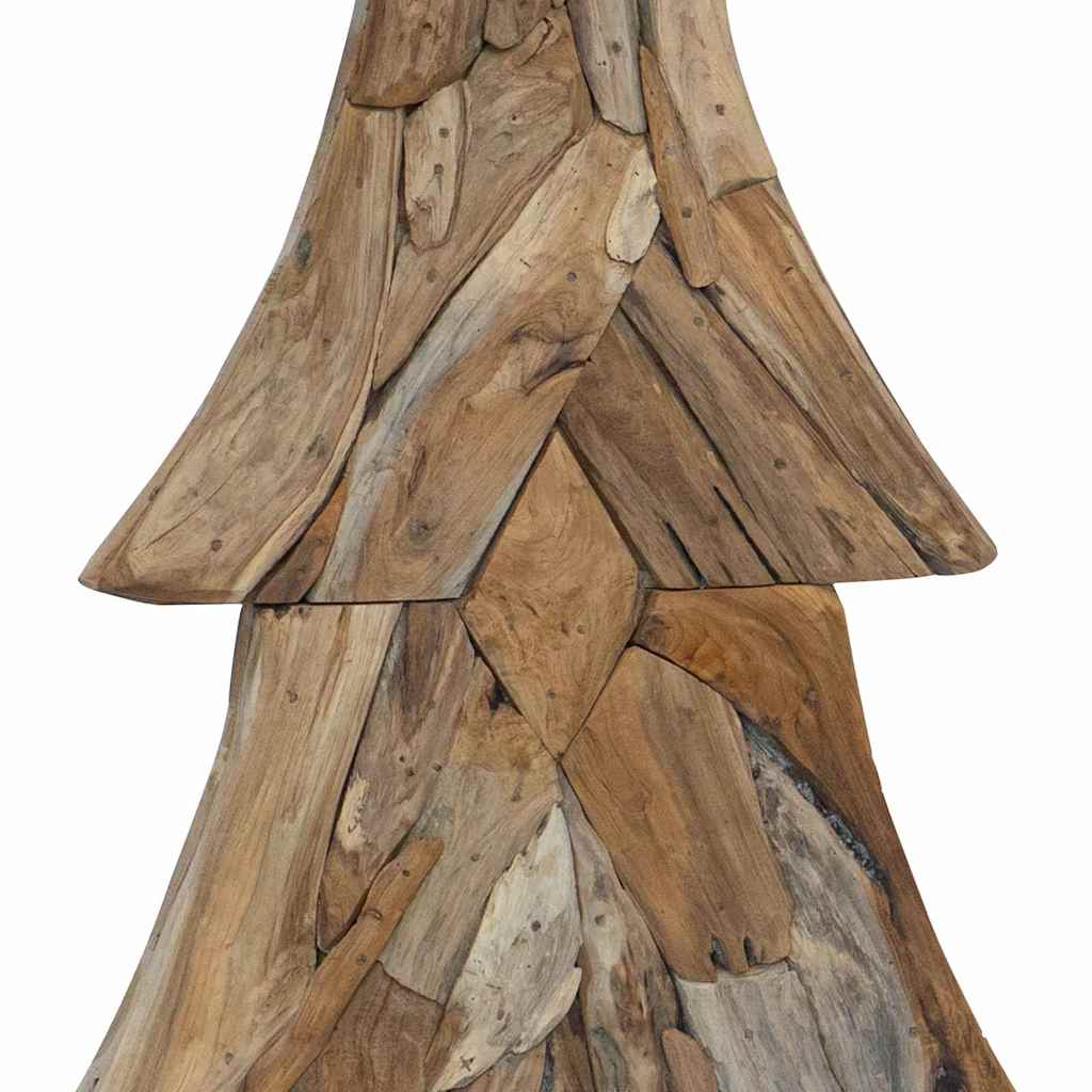 Albero di Natale Marrone 180 cm Legno massello di teak