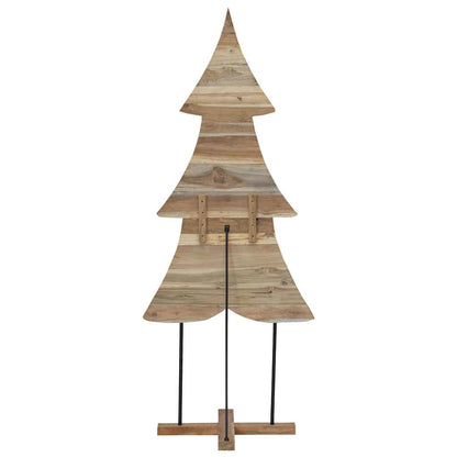 Albero di Natale Marrone 180 cm Legno massello di teak
