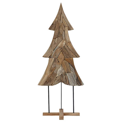 Albero di Natale Marrone 180 cm Legno massello di teak