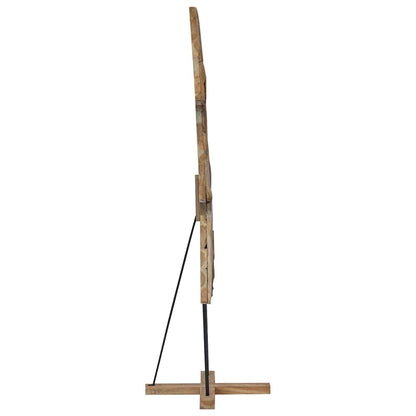 Albero di Natale Marrone 181,5 cm Legno massello di teak